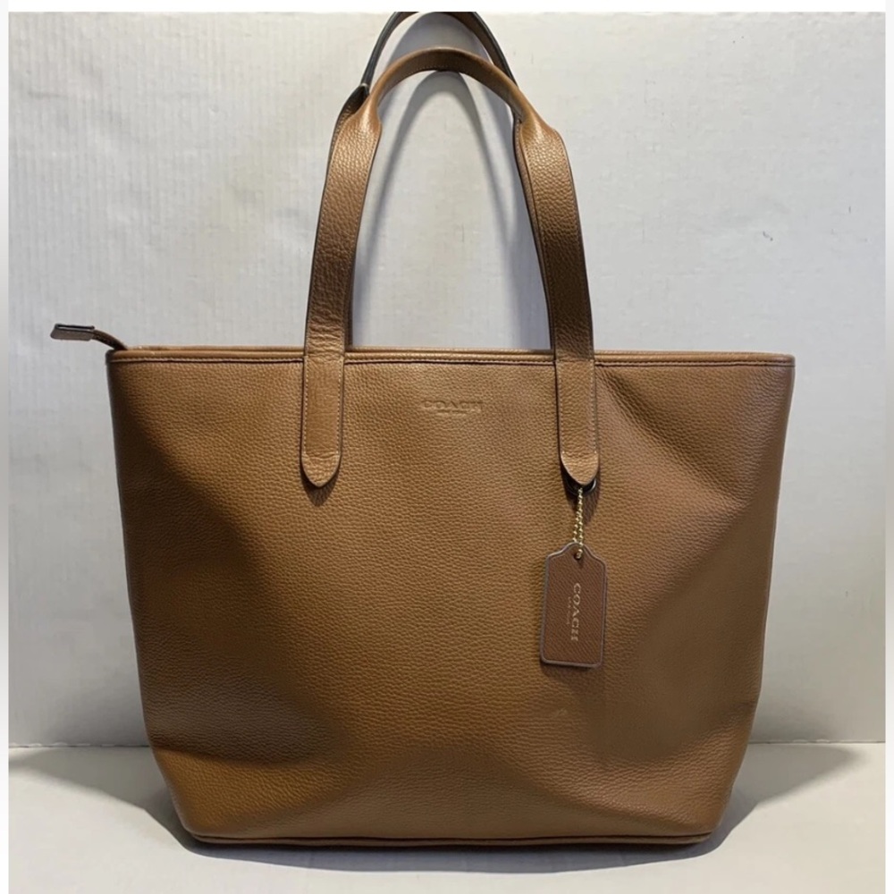 Coach Large Honey Brown Leather Sullivan Tote Bag